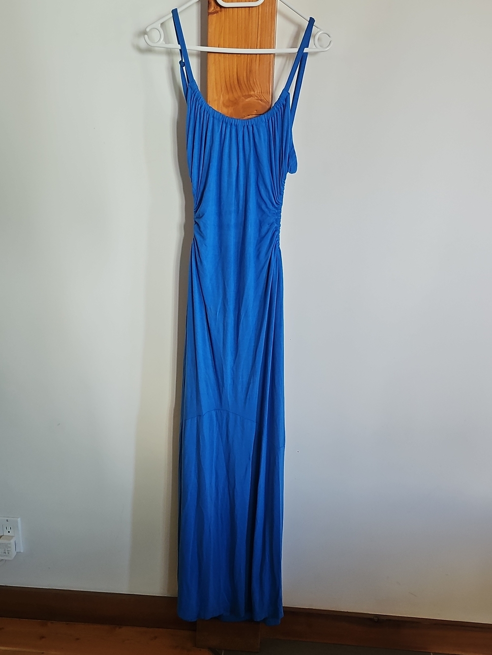 Blue Sleeveless Maxi Dress